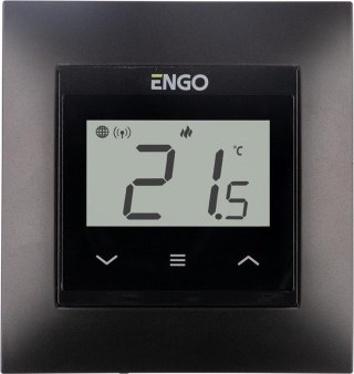 ENGO Controls E55-B - Internetowy, podtynkowy regulator temperatury do ramki 55x55, Wi-F
