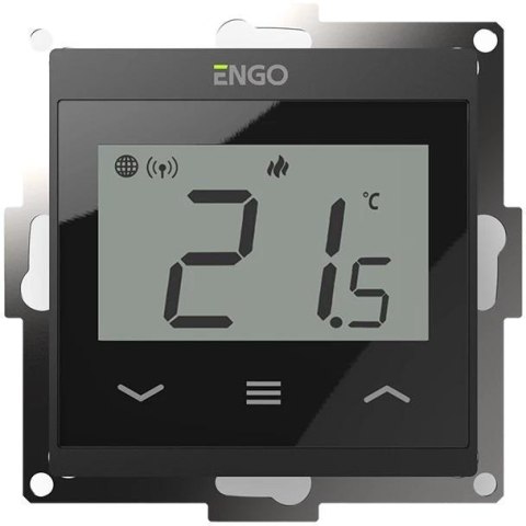 ENGO Controls E55-B - Internetowy, podtynkowy regulator temperatury do ramki 55x55, Wi-F