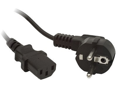 KABEL ZASILAJĄCY CEE 7/7 IEC 320 C13 1.8M WTYCZKA KĄTOWA Lanberg