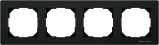 Ramka poczwórna czarna FG-04 Tech Sterowniki