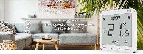 TECH STEROWNIKI Zestaw bezprzewodowej kontroli strefowej ogrzewania podłogowego
