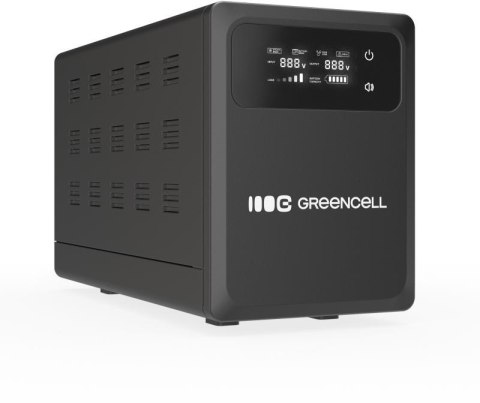 UPS ZASILACZ AWARYJNY Greencell PowerCore 800VA 500W AVR 12VDC LCD