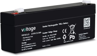Akumulator AGM Voltage 12V 2,3Ah VE12-2.3 (Żywotność 6-9 lat)